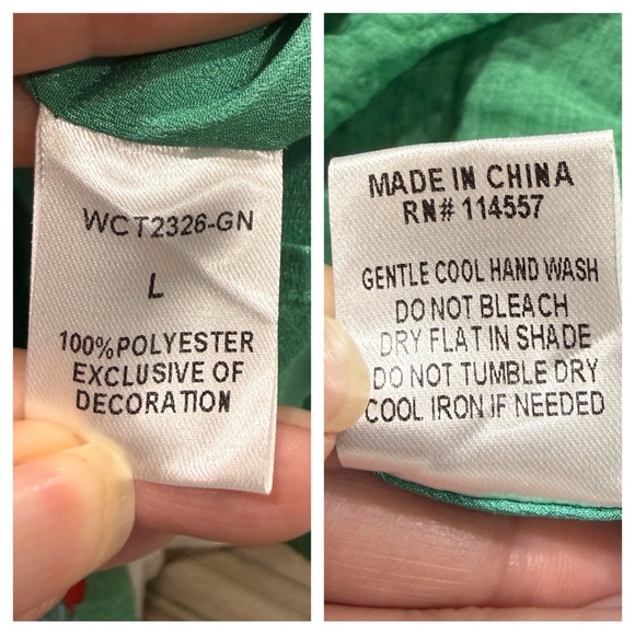 Anthropologie THML Green Floral Tamara Midi Dress - Picture 15 of 16